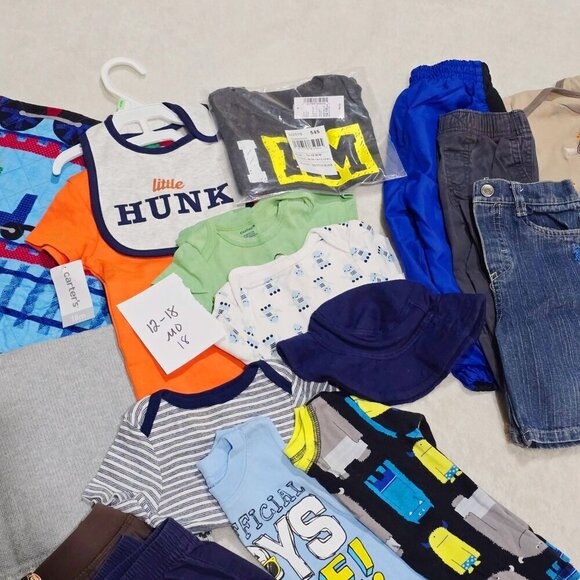 Baby Boy Bundle 12–18M – Polo RL, Disney, Carter’s + Cozy Blankets NWT & EUC - Picture 4 of 9